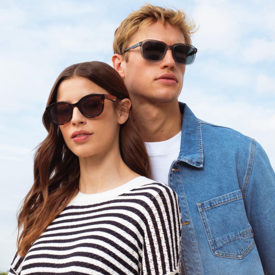 OWP: Frau und Mann tragen jeweils eine Sonnenbrille
